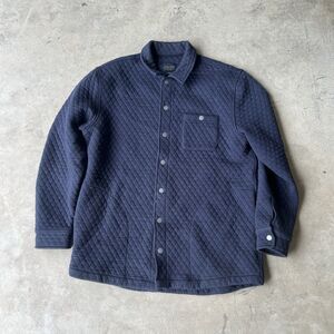 PENDLETON  Men's flannel Buffalo Quilted Shirt Jacket navy L Snap Shacket